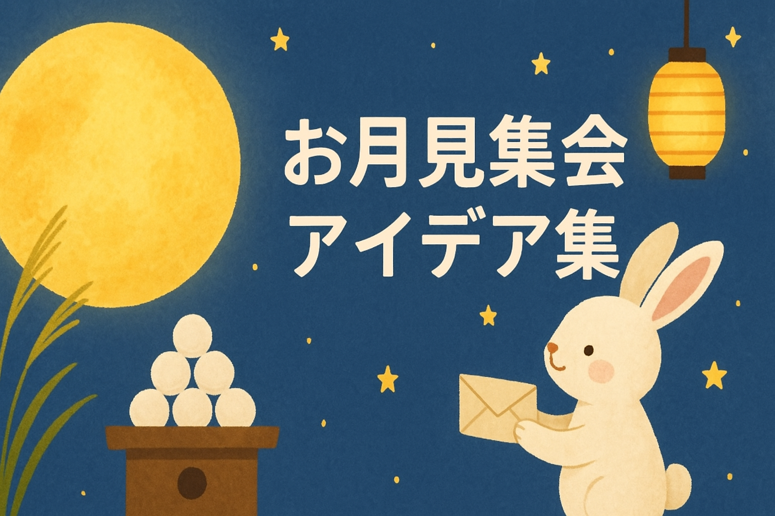 幼児向けのお月見集会アイデアを書いた記事のアイキャッチ